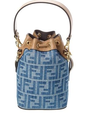 Fendi denim bucket bag